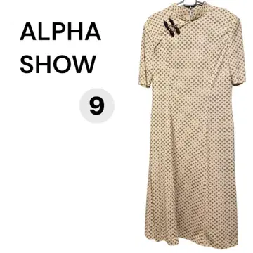 ALPHA SHOW 차이나 드레스풍 도트 무늬 원피스 9