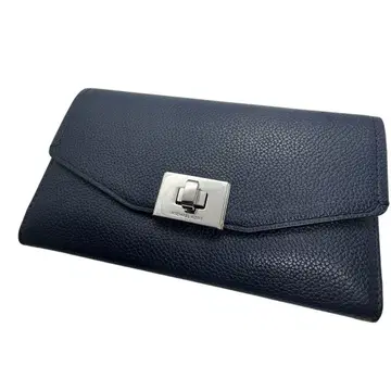 새상품급 MICHAELKORS 마이클코어스 3단 폴더형 장지갑 네이비