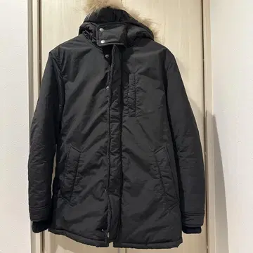 JOINT WORKS 블랙 모즈 코트 후드 부착 조인트 웍스