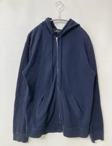 A.P.C. 네이비 풀 집업 후드티 M