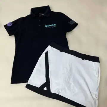 [ 미사용 ] taylormade 여성용 골프웨어 셋업 4 화이트 블랙