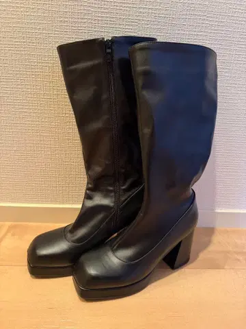 블랙 롱 부츠