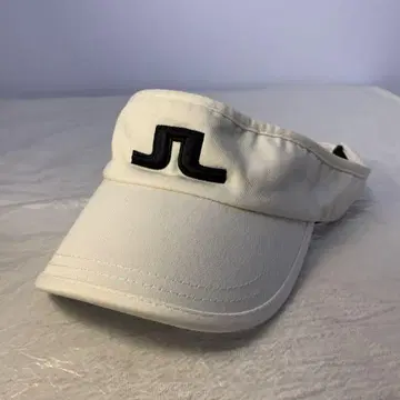 J.LINDEBERG 화이트 골프 선바이저 로고 와펜