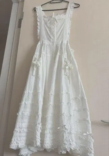 핑크하우스 타브리에 에이프런 드레스