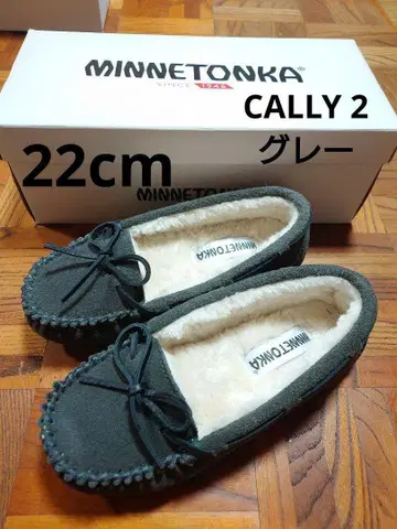 새상품 [ 22cm ] 미네통카 CALLY 2 그레이