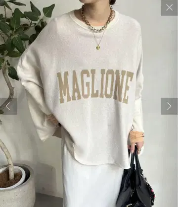 DOU DOU (두두) MAGLIONE 인터샤 로고 판초 니트