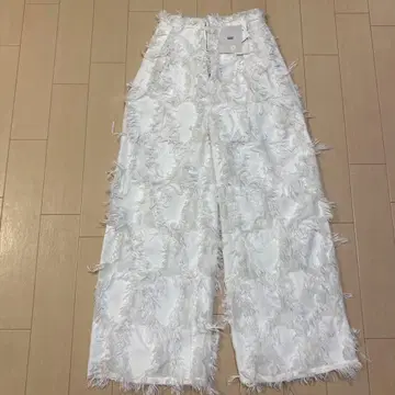 HARE 시어 자카드 와이드 팬츠