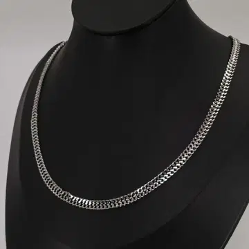 빈티지 실버 체인 목걸이 키헤이 은