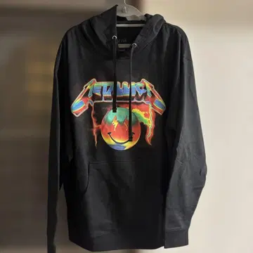 METALLICA 그래픽 후드티 블랙