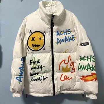 [ ACHS AWAKE ] 다운 자켓 화이트/화이트
