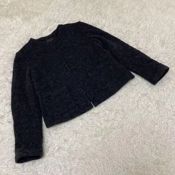 Demi-Luxe BEAMS 니트 자켓 가디건 다크 그레이 S