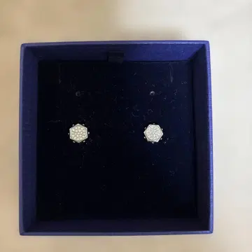 Swarovski 팔각형 크리스탈 귀걸이