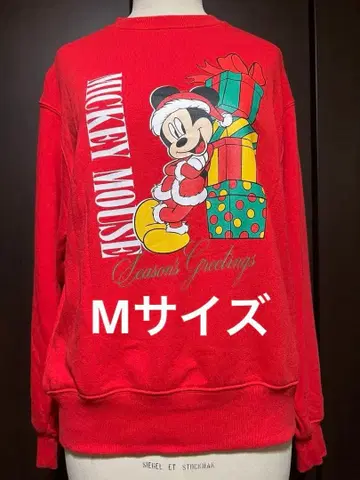 디즈니 미키 크리스마스 맨투맨 로데오 크라운 [ M 사이즈 ]