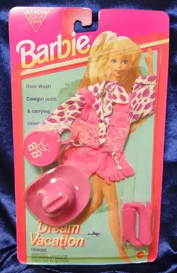 바비 옷 갈아입기 의류 카우걸 드림 바케이션 1993년 레어템
