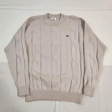 LACOSTE 케이블 니트 스웨터 사이즈 3 90S