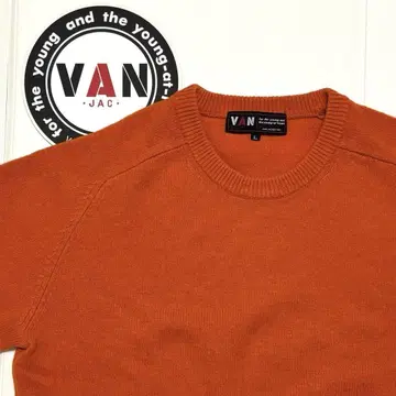 VAN 크루넥 울 스웨터 L