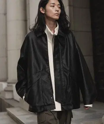 WYM ARTIFICIAL GRAIN MILITARY BLOUSON