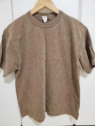 made in USATOUGHER 브라운 무지 T셔츠 M 사이즈