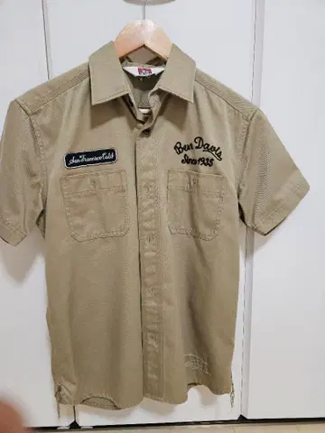 벤 데이비스 워크 셔츠 M 사이즈 베이지