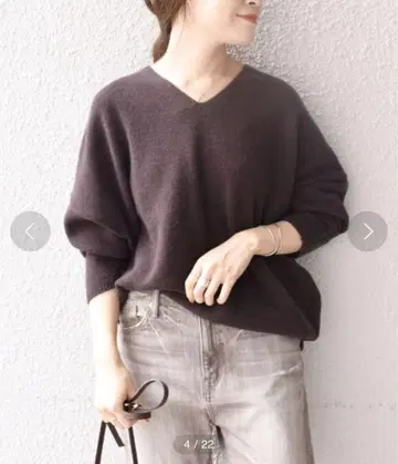 [ 새상품급 ] SHIPS for women 울 캐시미어 V넥 돌먼