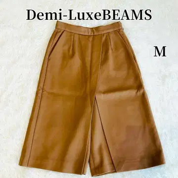 새상품급 데미룩스 빔즈 랩 와이드 팬츠 크롭 기장 울 혼방