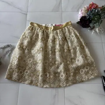 MANOUSH 자수 꽃무늬 미니 스커트