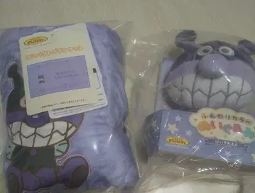 호빵맨 포근한 컬러 봉제 인형 담요 무릎담요 세균맨