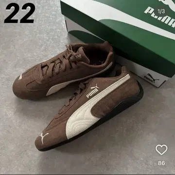 [ 미사용 새상품 ] PUMA 스피도캣 22 브라운 스니커즈