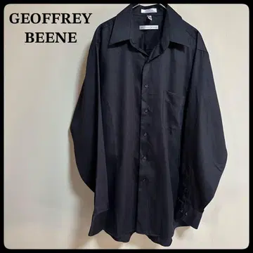 [ GEOFFREY BEENE ] 오버 사이즈 셔츠 드레스 셔츠 블랙