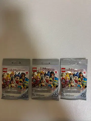 LEGO 미니피규어 시리즈 18 3팩 세트