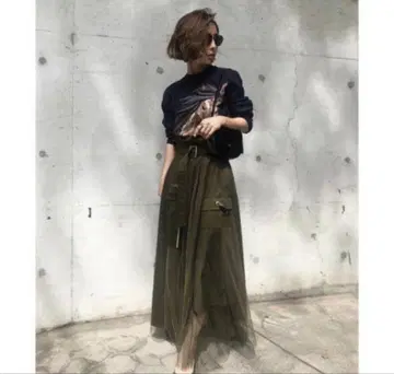 최종 미사용 Ameri VINTAGE 밀리터리 스커트