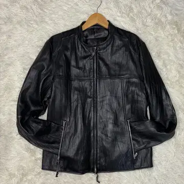 새상품급 올드 유니클로 블랙 싱글 라이더 자켓 램 가죽