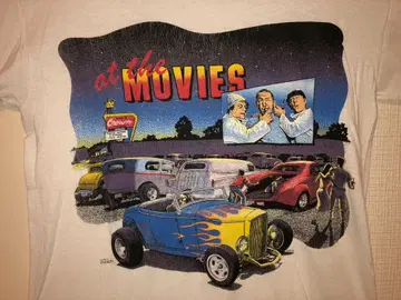 at the MOVIES 셔츠 madein USA HOTROD 빈티지