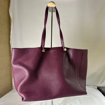 [ sk/9.30/5 ] FURLA 퍼플 가죽 토트백