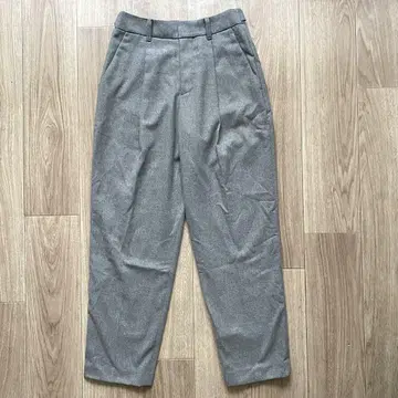 UNIQLO 콩트와르 데코토니에 트위드 턱 테이퍼드 팬츠