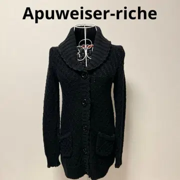 Apuweiser-riche 블랙 니트 가디건