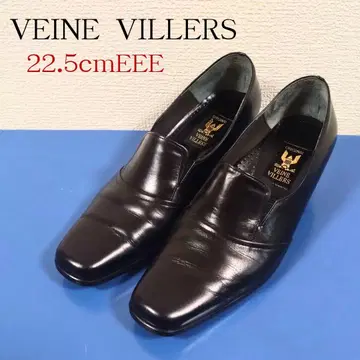 [VEINE VILLERS] 블랙 펌프스 22.5cm EEE