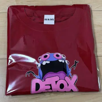 ONE OK ROCK DETOX 티셔츠 빨간색 XL