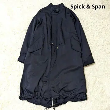 스픽앤스팬 22AW M51 충전솜 모즈 코트 네이비 S