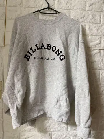 BILLABONG 그레이 맨투맨 속기모