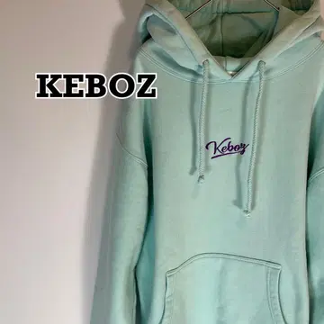 인기 디자인 KEBOZ 후드티 센터 자수 로고 스카이블루