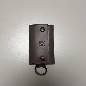일비종떼 브라운 가죽 키케이스 6연 고리 IL BISONTE