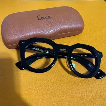 미사용 Lesca 레스카 안경 블랙