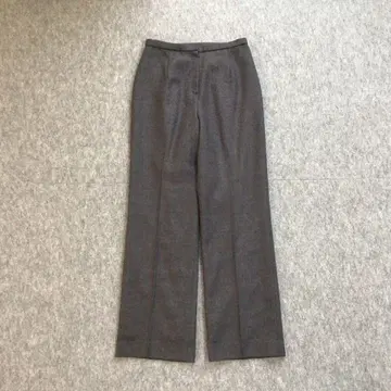 와이드 팬츠 슬랙스 그레이 부츠컷 울 여성용 080609