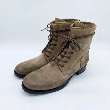 A17908 새상품급 부테로 스웨이드 레이스업 부츠 베이지 계열 41