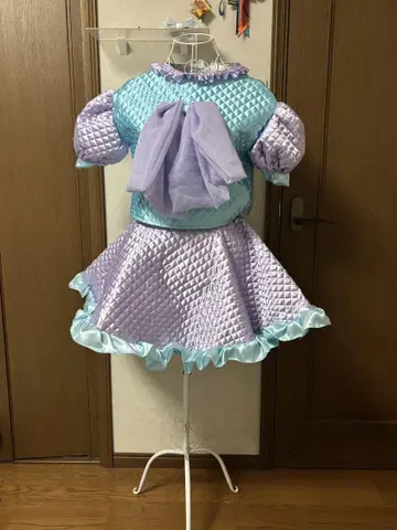 아이돌 의상 핸드메이드 스카이블루 보라색 오리지널