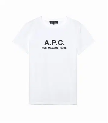 A.P.C. 로고 화이트 티셔츠