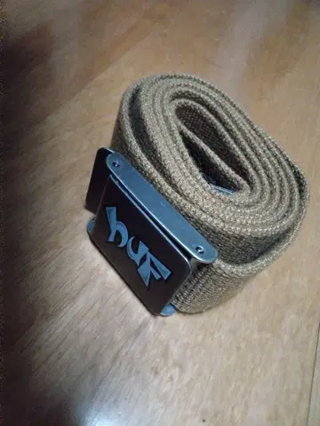 HUF 브라운 캔버스 벨트