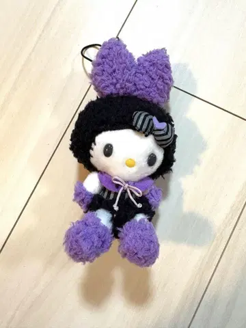[레어] 산리오 헬로키티 토끼 퍼플 마스코트 키체인 헤이세이