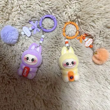 LABUBU 러브러브 키링 2개 세트
